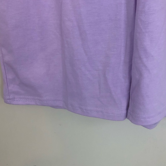 2 Piece Lavender Biker Shorts Set Soft Cotton - Picture 11 of 11